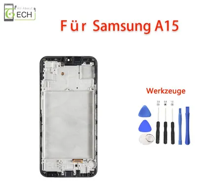 Produktbild von Für Samsung Galaxy A15 SM-A155F Display LCD + Rahmen Touchscreen + Werkzeuge