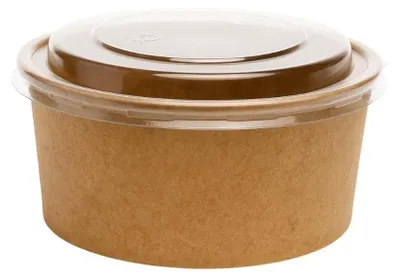 Obrázek produktu pro Sada 300 biologicky rozložitelných salátových misek o objemu 750 ml s víkem