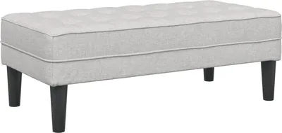 Immagine prodotto di panchina con cuscino Grigio Nuvola 113 x 57 x 39 cm Tessuto