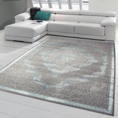 Image de Tapis orientalReproductioné - couleurs agréables turquoise Taille - 160 x 230 cm