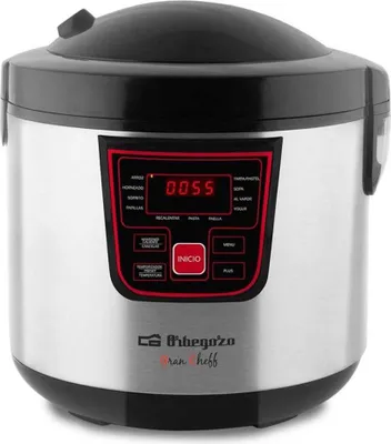 Produktbild von Orbegozo MCP 6000, 5 l, 860 W, Schwarz, Edelstahl, Edelstahl, LCD, 24 h