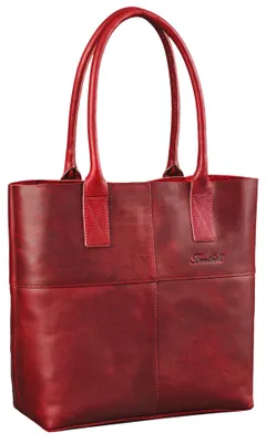Produktbild von Benthill Damen Shopper Leder - Bag Beutel aus echtem Rindsleder - Große Vintage Umhängetasche - Schulterbeutel / Schultertasche - Weiche Handtasche