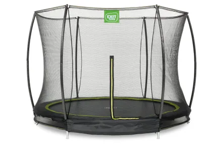 Immagine prodotto di Trampolino EXIT Silhouette ø244 cm, con rete di sicurezza, da terra, rotondo, per bambini, nero