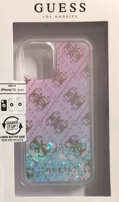 Produktbild von Guess 4G Liquid Glitter Cover fr Apple iPhone 12 mini (5,4) Iridescent