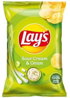 Produktbild von Lay's Sour Cream & Onion Kartoffelchips 150g Beutel