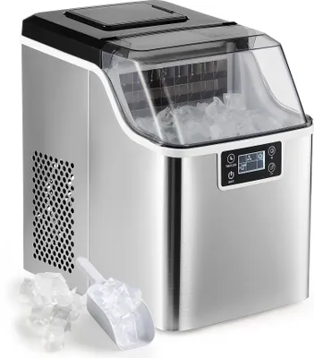Produktbild von Preenex 3,2L Eiswürfelbereiter 22 kg/24H Eismaschine Eiswürfelmaschine Edelstahl