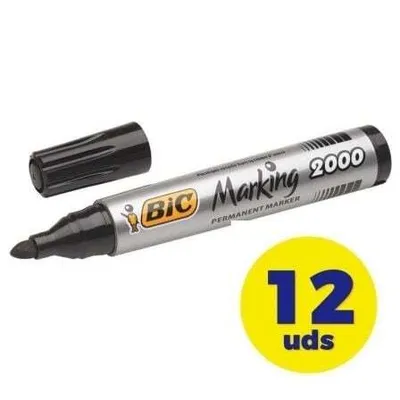 Obrázek produktu pro BIC Marking 2000, Černá, Kuličkový hrot, Černá, 1,7 mm, Inkoust na alkoholové bázi, 145 mm