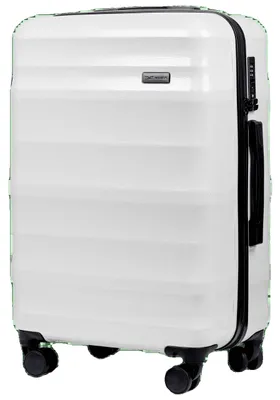 Image de Valise, polycarbonate résistant, serrure e TSA, BLANCHE, 24 pouces (600 mm)