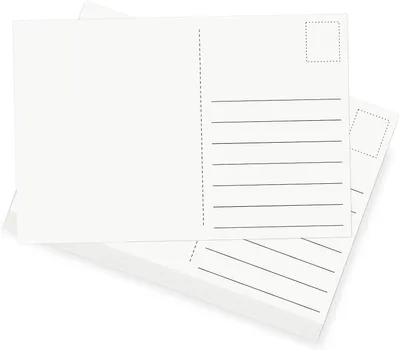 Imagen del producto de Set de postales, 54 tarjetas blancas, 10x15 cm, 250 g/m², en blanco para proyectos de manualidades