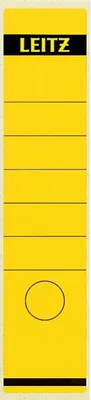 Produktbild von Ordnerrückenschilder 61x285mm selbstklebend gelb VE=10x100 Stück