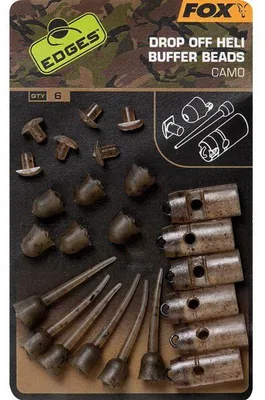 Image de Fox Fishing Edges Camo Drop Off Heli Buffer Bead Kit