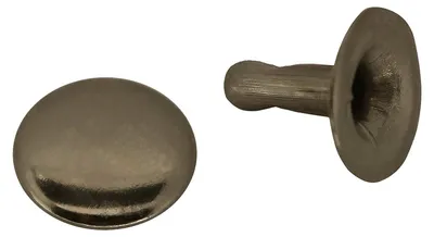 500 Stk Hohlnieten Einzelkappe Metall Rund-Nieten Ziernieten altmessing 6x3x7mm