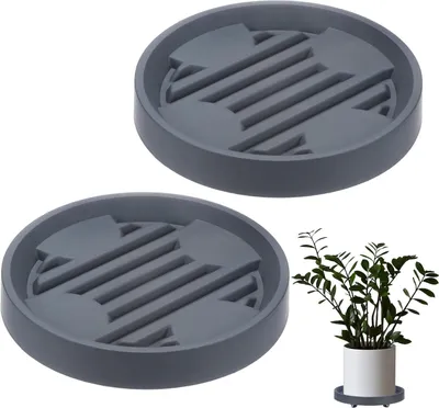 Obrázek produktu pro Stojan na rostliny s kolečky - multifunkční - 2 kusy - odolný - Ø 19 cm