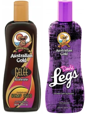 Productafbeelding van Australian Gold Gelee Accelerator bruiningsgel + Dark Legs bruiningslotion voor benen Bruiningsset