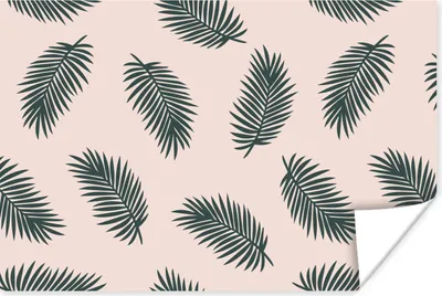 Produktbild von MuchoWow® Poster Sommer - Blätter - Rosa 90x60 cm - Schlafzimmer