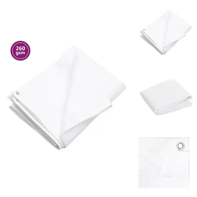 Obrázok produktu pre plachta vidaXL 260 g/m² 6x8 m biela HDPE - Plachty