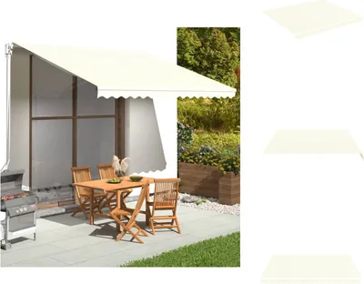 Produktbild von vidaXL Markisenbespannung Creme 4x3,5 m -  Markisen