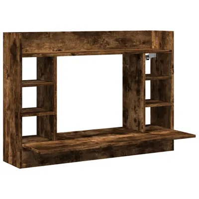 Zdjęcie produktu dla vidaXL Biurko przyścienne dąb wędzony 105x48x75 cm materiał drewnopochodny
