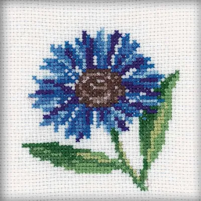 Obrázek produktu pro RTO Souprava pro vyšívání křížem "Chrpa" H171, počítaný vzor, 10x10 cm