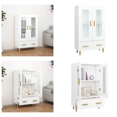 Immagine prodotto di vidaXL Credenza bianca 70x31x115 cm Materiale a base di legno - Credenza - Credenza - Credenza - Armadio