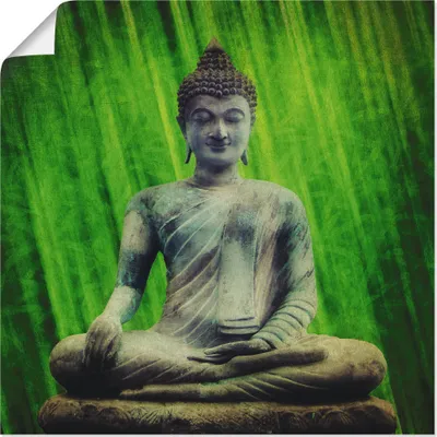 Produktbild von ARTland Poster Buddha Größe: 40x40 cm