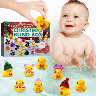 Produktbild von Kinder Jungen Mädchen Weihnachtsgeschenke, Kleine gelbe Ente Adventskalender, Baby Adventskalender 24 Enten