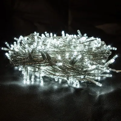 Produktbild von 400er LED Lichterkette Beleuchtung weiß Weihnachten Kabel transparent