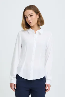 Produktbild von Oxmo OXNIlla Damen Bluse Tunika Hemdbluse Slim Fit
