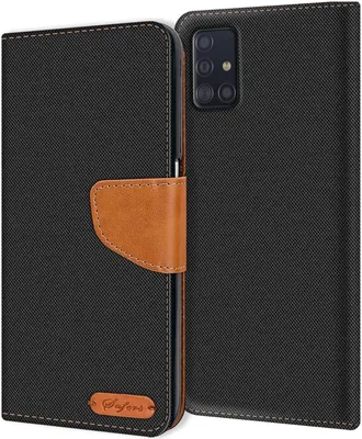 Produktbild von Pouzdro na mobilní telefon Samsung Galaxy A51 Case Wallet Flip Case Ochranný kryt Fabric Cover