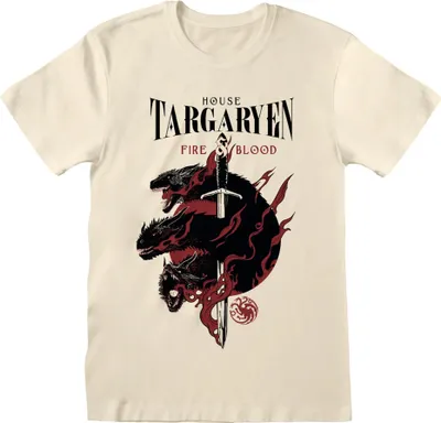 Produktbild von Game of Thrones - "House Targaryen" T-Shirt für Herren/Damen Uni HE1379 (L) (Natürlich)