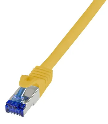 Produktbild von Logilink Patchkabel Ultraflex, Cat.6A, S/FTP, gelb, 0,5 m