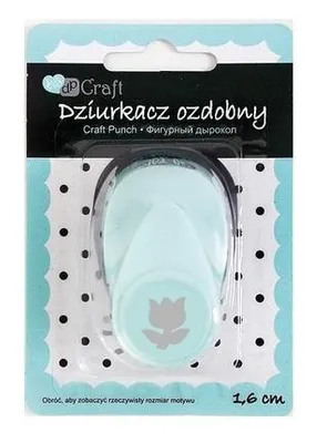 Immagine prodotto di Fustella decorativa da 1,6 cm a forma di tulipano - Dalprint dpCraft