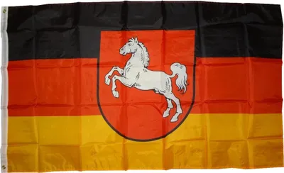 Produktbild von trends4cents  - Flagge NIEDERSACHSEN MIT WAPPEN Fahne, 90 x 150 cm