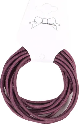 100 Haargummis 50mm elastisches violett
