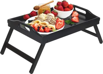 Produktbild von Famanu Faltbares Tablett mit Griffen - Ideal für Frühstück und vielseitige Nutzung