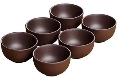 Obrázok produktu pre Sada 6 fialových keramických šálok na čaj, objem 25 ml