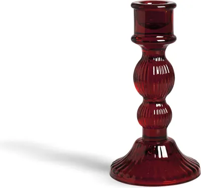 Immagine prodotto di Excelsa Portacandele in vetro 8xH15x8 cm Rosso