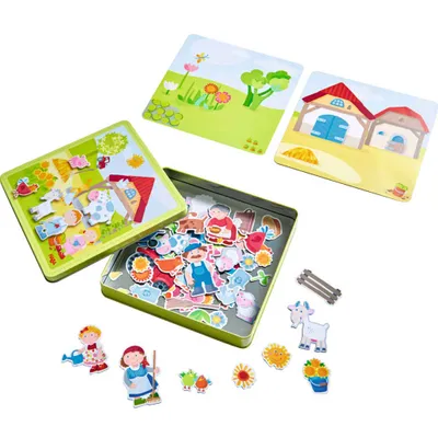 Produktbild von HABA Magnetspiel-Box Peters und Paulines Bauernhof 301951