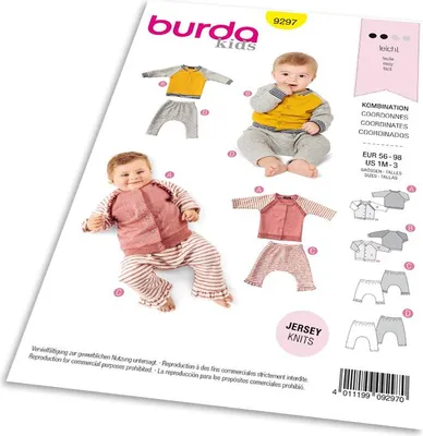 Productafbeelding van Burda patroon 9297 - Kinderjasje, joggingbroek