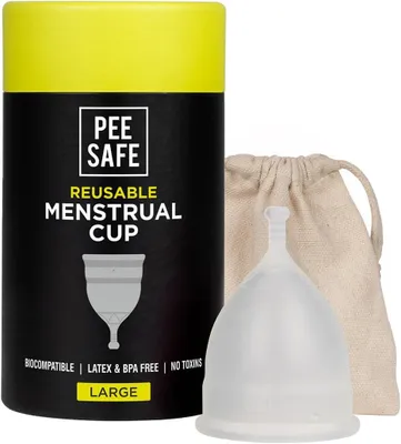 Obrázok produktu pre Menštruačný kalíšok veľký, 100% lekársky silikón, pre ženy po vaginálnom pôrode, pre menštruáciu