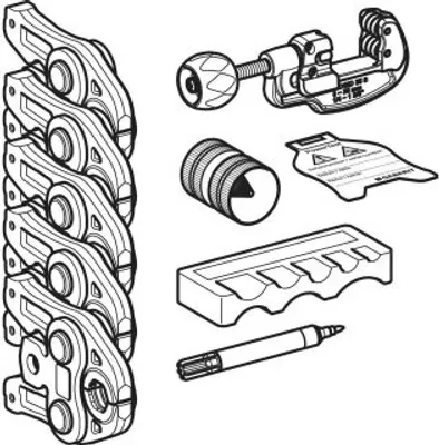 Produktbild von Geberit 690195001 Mapress Pressbackenset d12/15/22-35