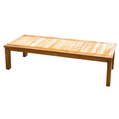Produktbild von Gartenbank aus Teakholz, robust und witterungsbeständig, 150x40x45 cm, für 3 Personen