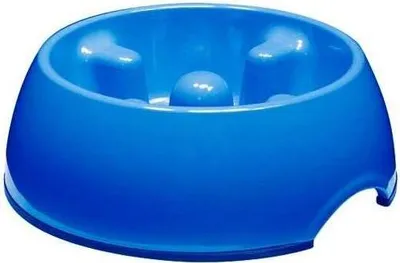 Image de DOGIT Go-Slow écuelle anti-glissement bleu 1200 ml