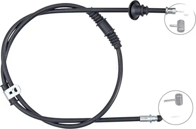 Produktbild von A.B.S. Handbremsseil Seilzug Feststellbremse für MITSUBISHI CARISMA (DA) Hinten Links K16309