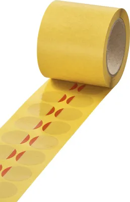 Obrázek produktu pro VELOFLEX 2010400 1.000 VELOFLEX Folien-Verschlussetiketten transparent 25,0 x 25,0 mm