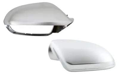Imagen del producto de Cubiertas de espejo para Audi A6 4G C7 (modelo 2011-2018), berlina o familiar, con acabado en aluminio y diseño RS6.