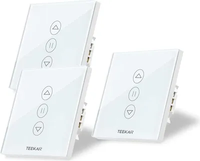 Produktbild von WiFi-Rollladen-Schalter LED 3-Pack TEEKAR App-Steuerung Timer Alexa/Google