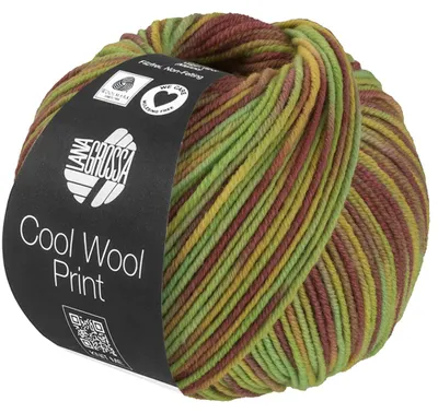 Produktbild von Lana Grossa - Cool Wool Print 0839 pistazie hellgrün senf mauve