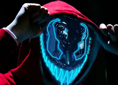 Produktbild von Reinigungsmaske LED Party Halloween Karneval Kostüm Cosplay Dekoration