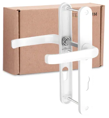Türgriff Außentür 92 mm Aluminium RAL 9016
